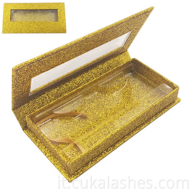 gold lash box